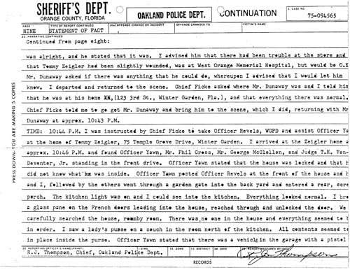 Oakland Police Report Page10