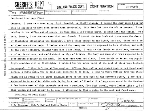Oakland Police Report Page7